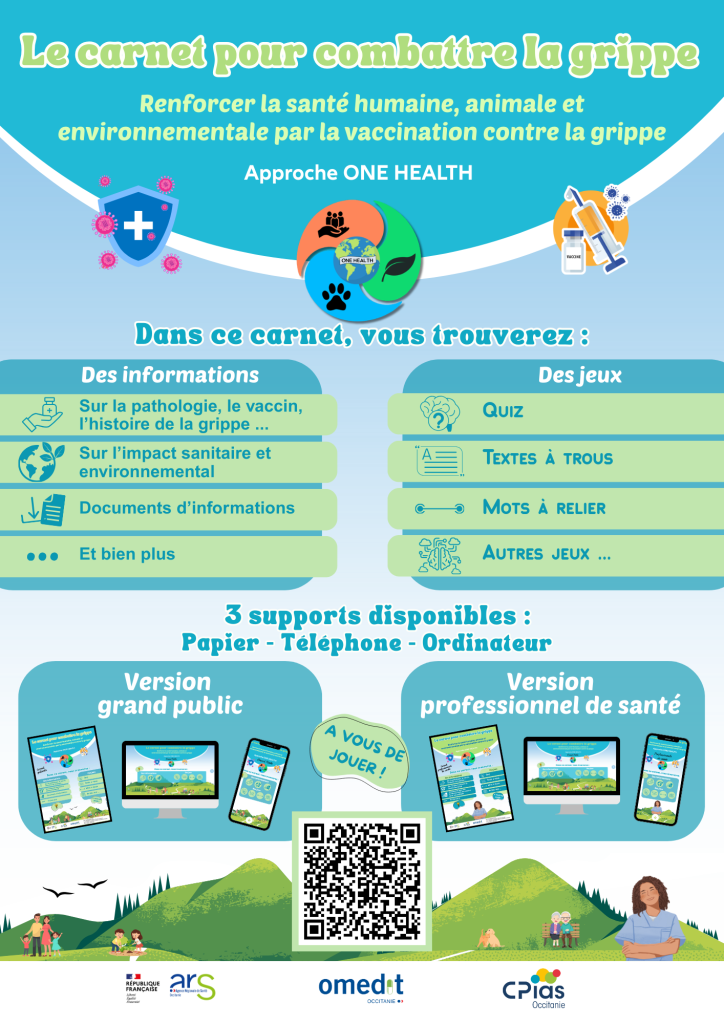 Affiche One Health Le Carnet Pour Combattre La Grippe